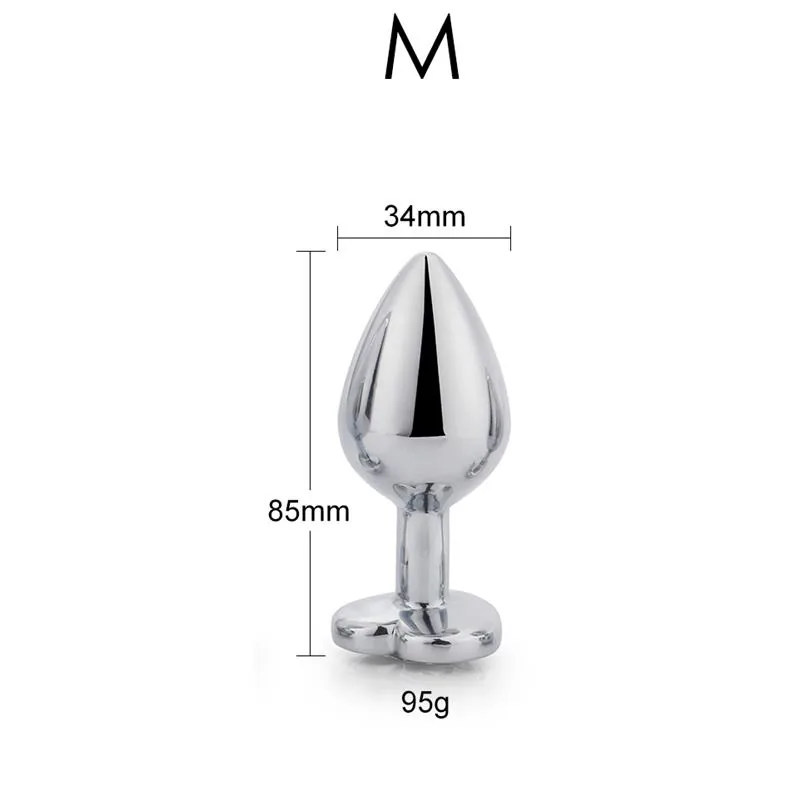 Plug Anal com Joia de Coração Afterdark Vermelho Escarlate Tamanho M — vista 6 de 6