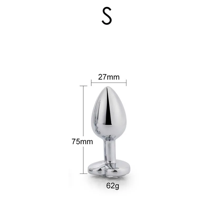 Plug Anal com Joia de Coração Afterdark Vermelho Escarlate Tamanho S — vista 6 de 6