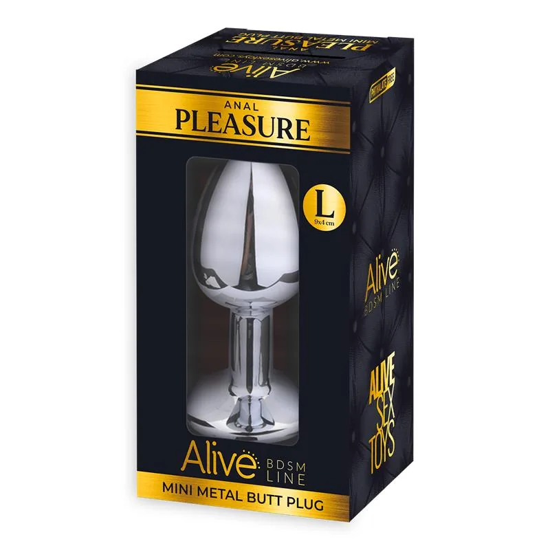 Plug Anal com Joia Rosa Alive Tamanho L — vista 2 de 2
