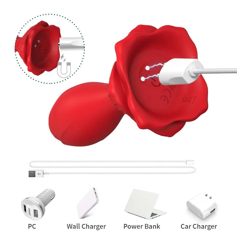 Plug Anal com Vibração Base de Rosa Urban Sky — vista 10 de 11