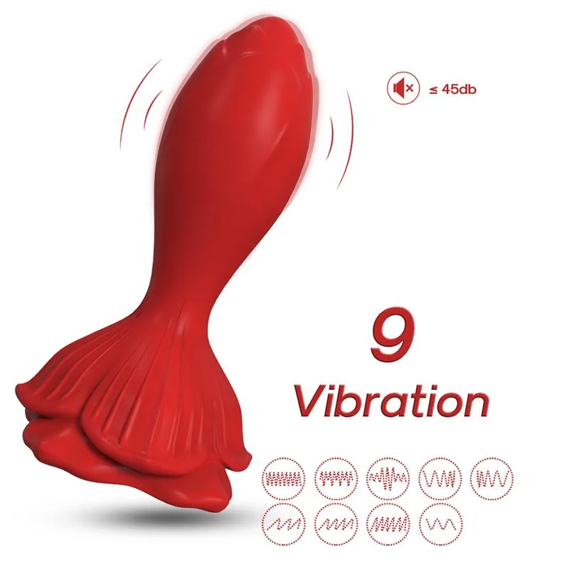 Plug Anal com Vibração Base de Rosa Urban Sky — vista 4 de 11