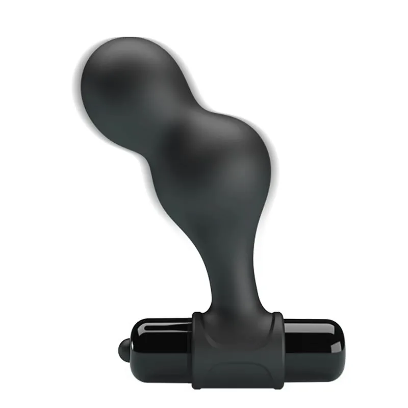 Plug Anal com Vibração e Duplo Bolbo Mr Play