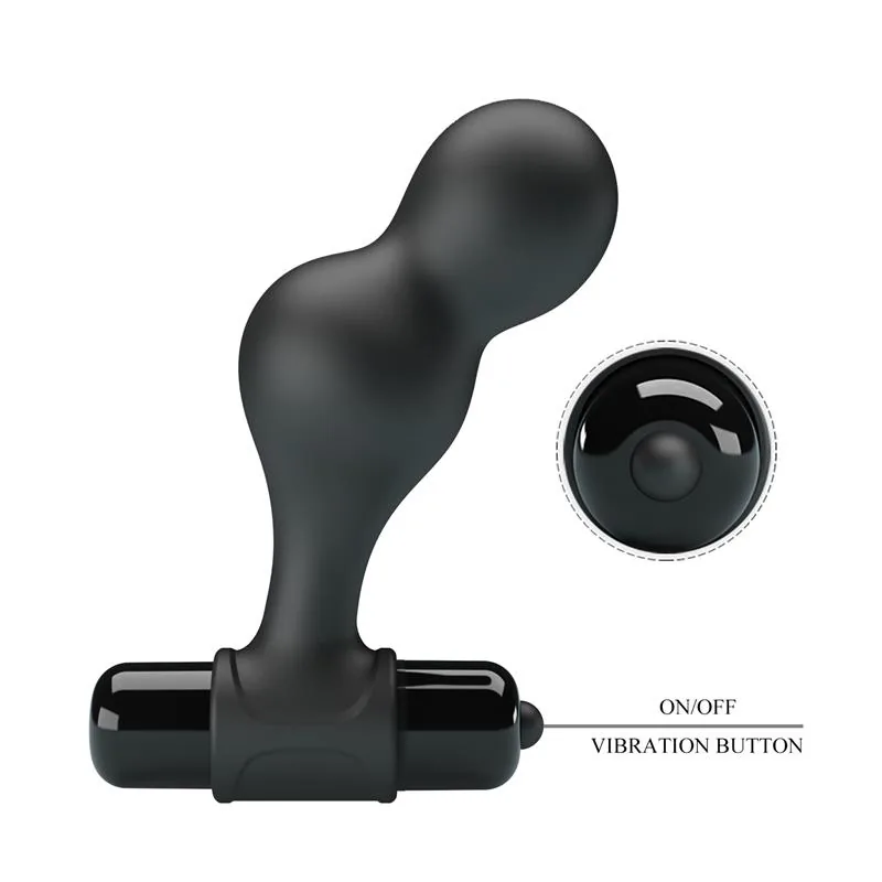 Plug Anal com Vibração e Duplo Bolbo Mr Play — vista 6 de 9
