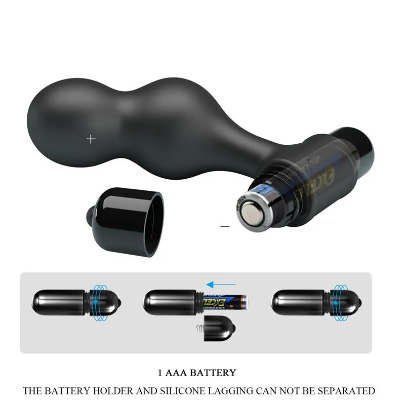 Plug Anal com Vibração e Duplo Bolbo Mr Play — vista 7 de 9