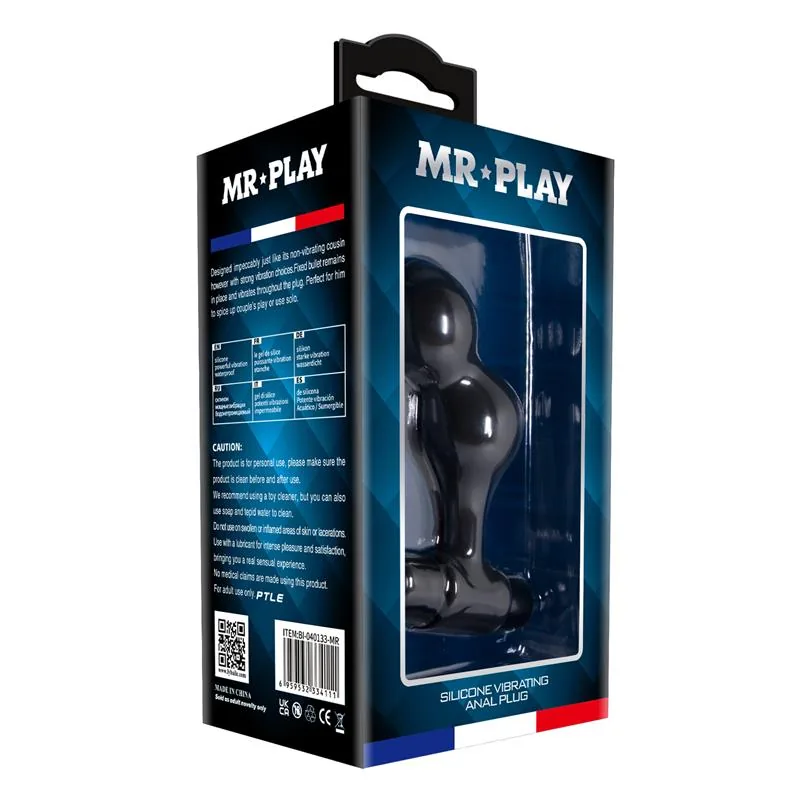Plug Anal com Vibração e Duplo Bolbo Mr Play — vista 9 de 9