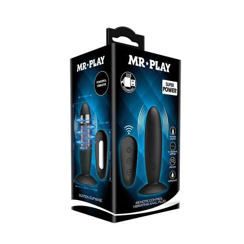 Plug Anal com Vibração e Comando à Distância Mr Play — vista 9 de 9