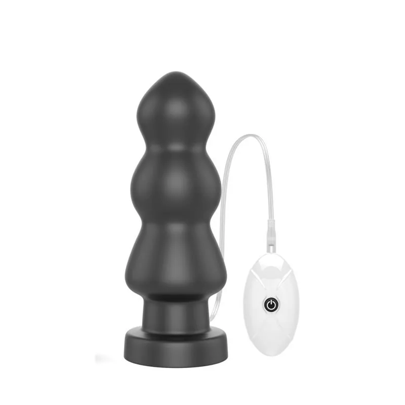 Plug Anal com Vibração King Sized 7.8 — Preto