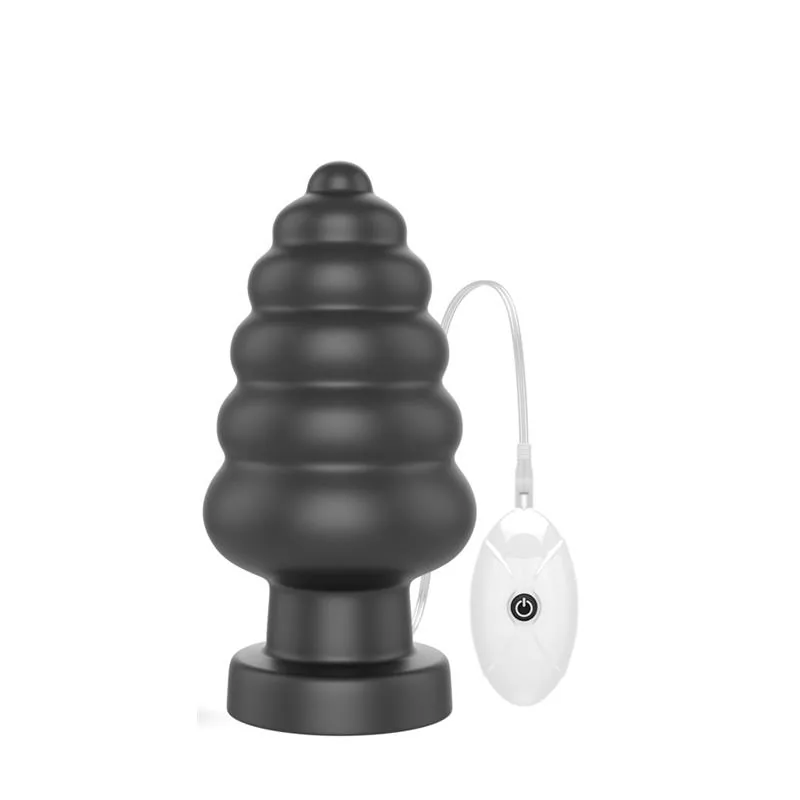 Plug Anal com Vibração King Sized 7 — Preto