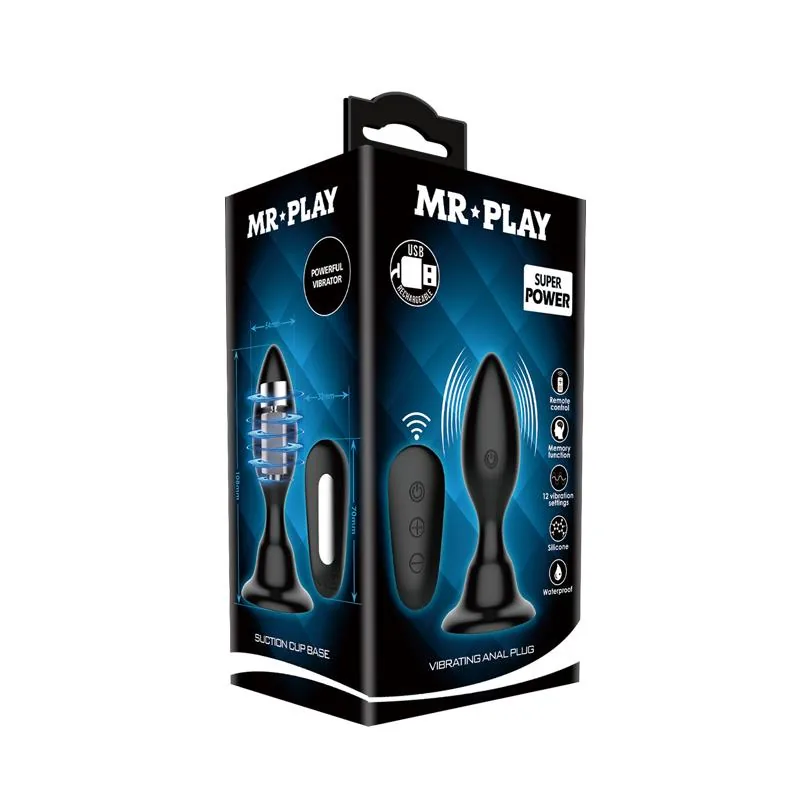 Plug Anal com Vibração Mr Play — vista 9 de 9