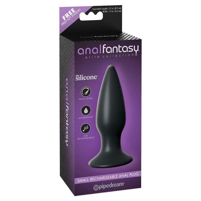 Plug Anal com Vibração Recarregável Anal Fantasy Elite Preto — vista 2 de 4