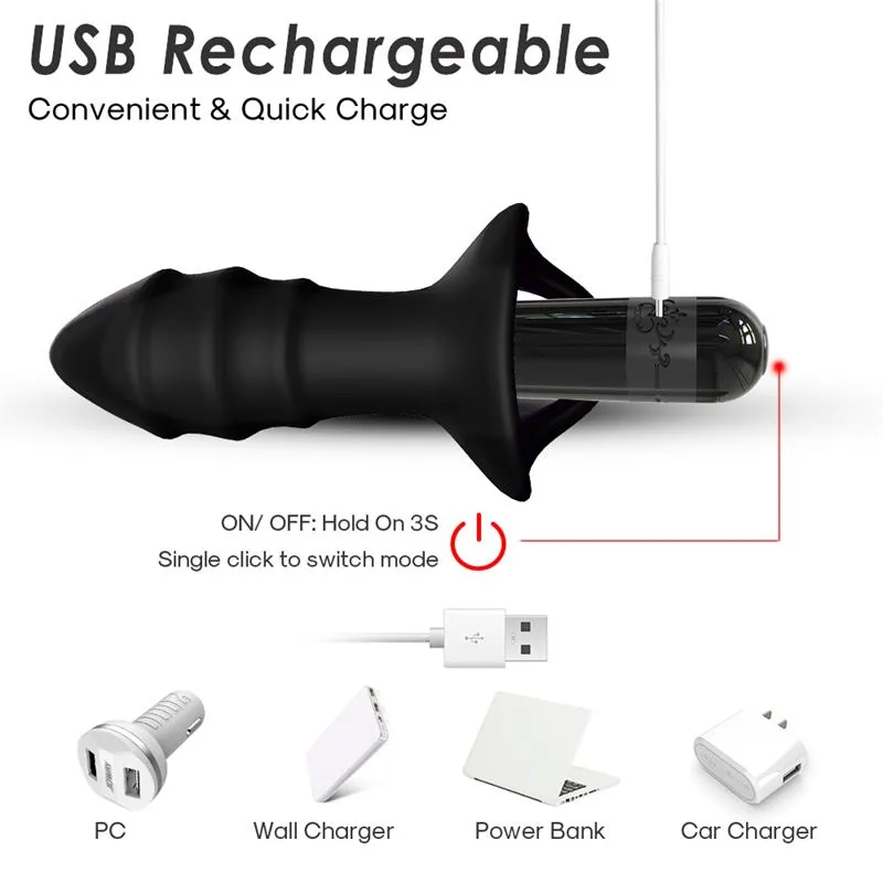 Plug Anal com Vibração Urban Sky — vista 12 de 13