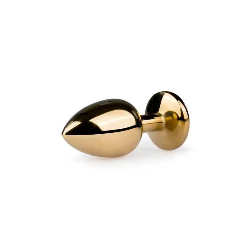 Plug Anal com Cristal Transparente Easytoys N.º 1 Dourado — vista 2 de 4