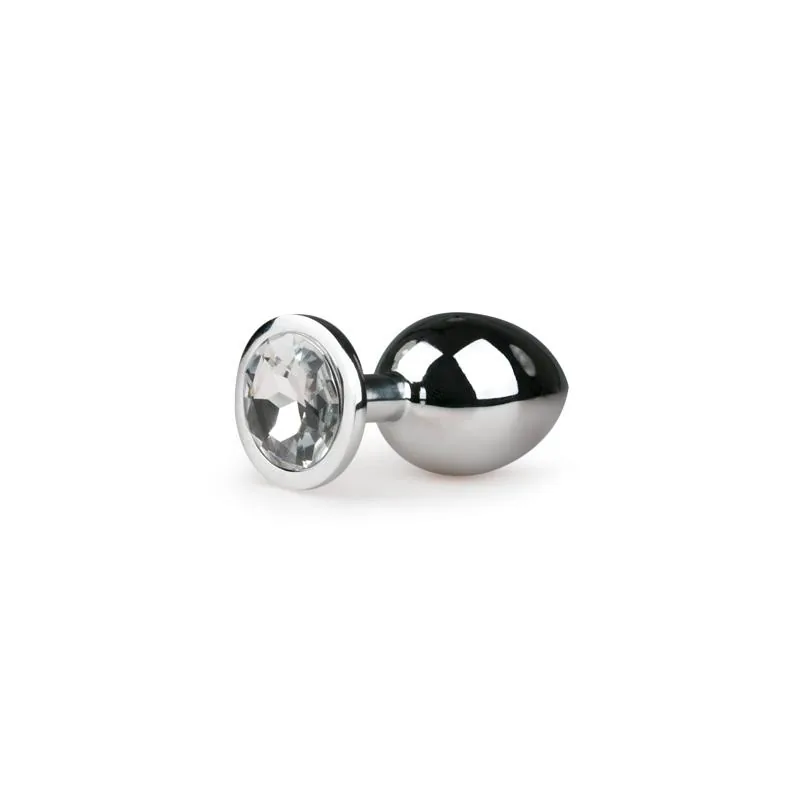 Plug Anal com Cristal Transparente Easytoys N.º 2 Prateado