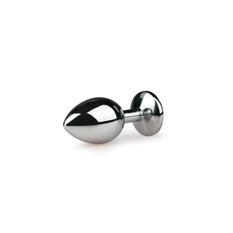 Plug Anal com Cristal Transparente Easytoys N.º 2 Prateado — vista 2 de 4