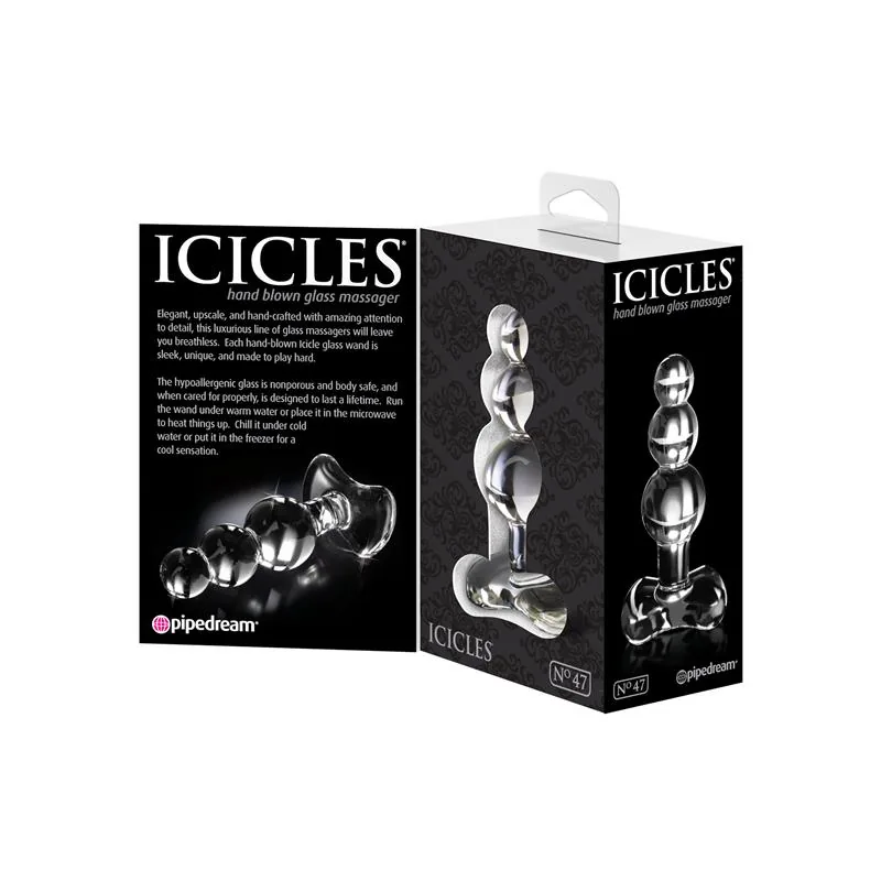 Plug Anal de Vidro No. 47 Icicles — vista 5 de 5