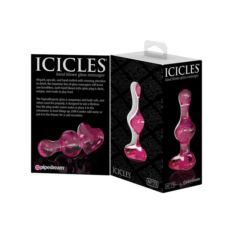 Plug Anal de Vidro No. 75 Icicles — vista 5 de 5