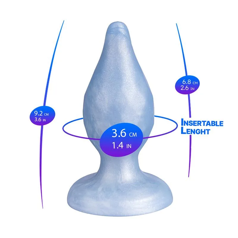 Plug Anal Diamond Fantasy em Silicone Líquido Silexd — vista 4 de 5
