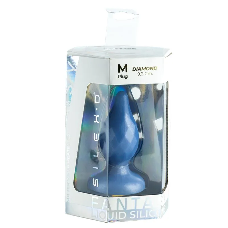 Plug Anal Diamond Fantasy em Silicone Líquido Silexd — vista 5 de 5