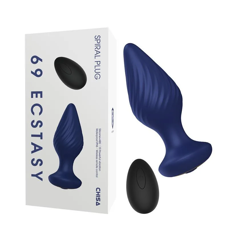 Plug Anal Espiral com Vibração e Comando à Distância Chisa — vista 4 de 4