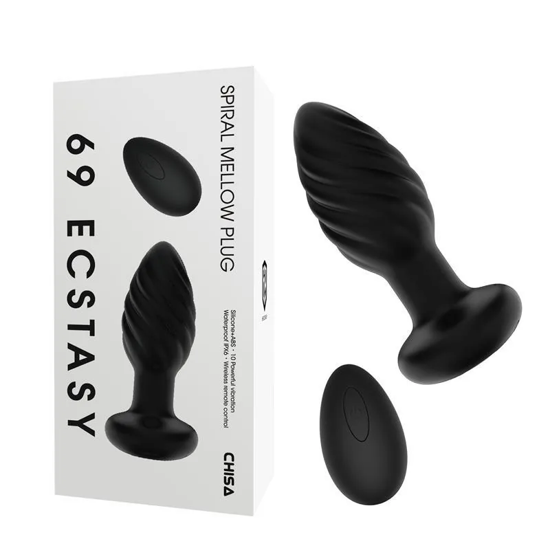 Plug Anal Espiral Mellow com Vibração e Comando à Distância Chisa — vista 6 de 6
