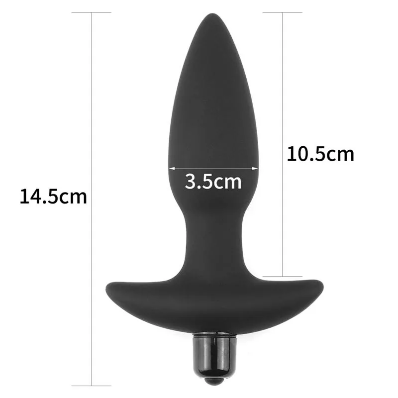 Plug Anal Fantasy com Vibração Lovetoy Preto — vista 5 de 6