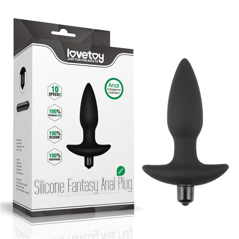 Plug Anal Fantasy com Vibração Lovetoy Preto — vista 6 de 6