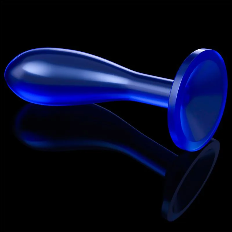 Plug Anal Flawless Azul Transparente 6 cm — vista 2 de 3