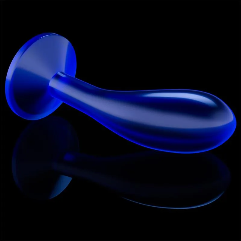 Plug Anal Flawless Azul Transparente 6 cm — vista 3 de 3
