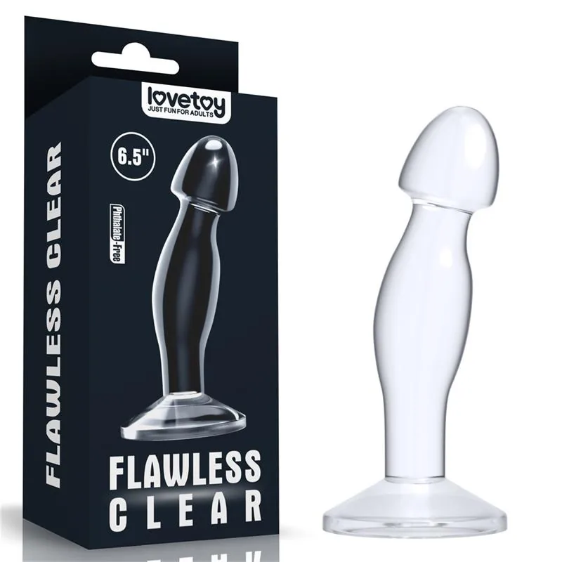 Plug Anal Flawless Clear 6,5 Transparente Lovetoy — vista 2 de 2