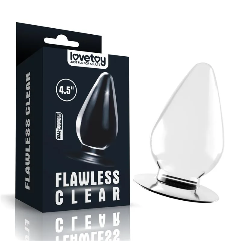 Plug Anal Flawless Clear 4.5 Transparente Lovetoy — vista 2 de 2