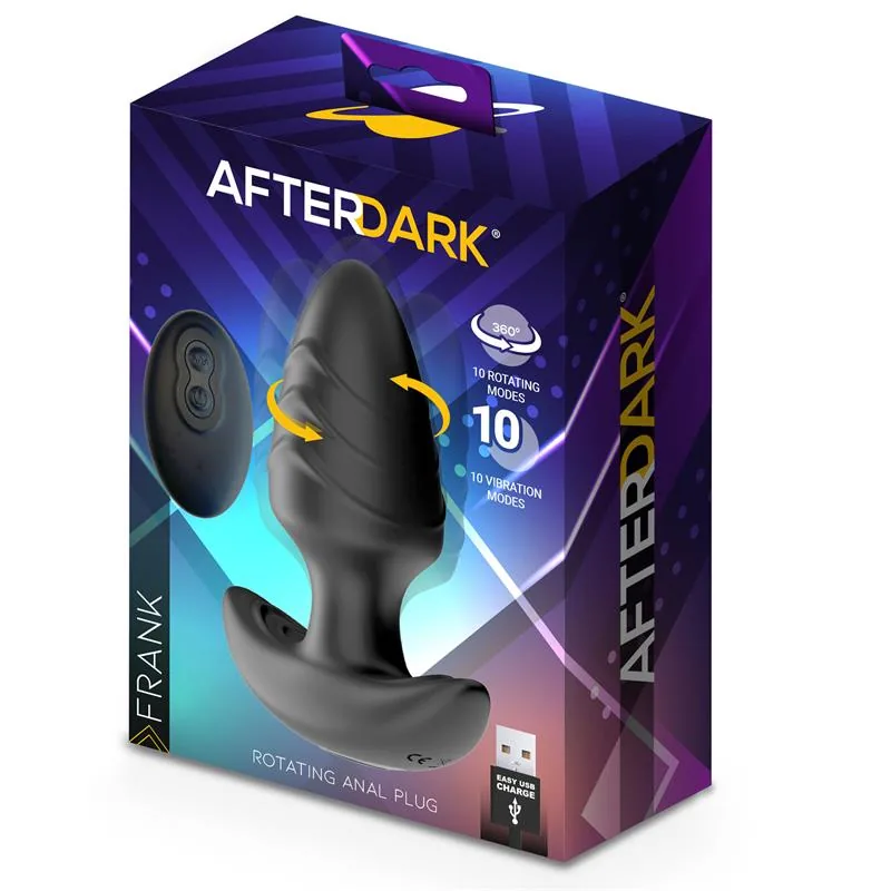 Plug Anal Frank com Vibração, Rotação 360º e Comando à Distância Afterdark — vista 8 de 8