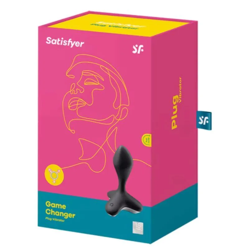 Plug Anal Game Changer com Vibração Satisfyer Preto — vista 8 de 8