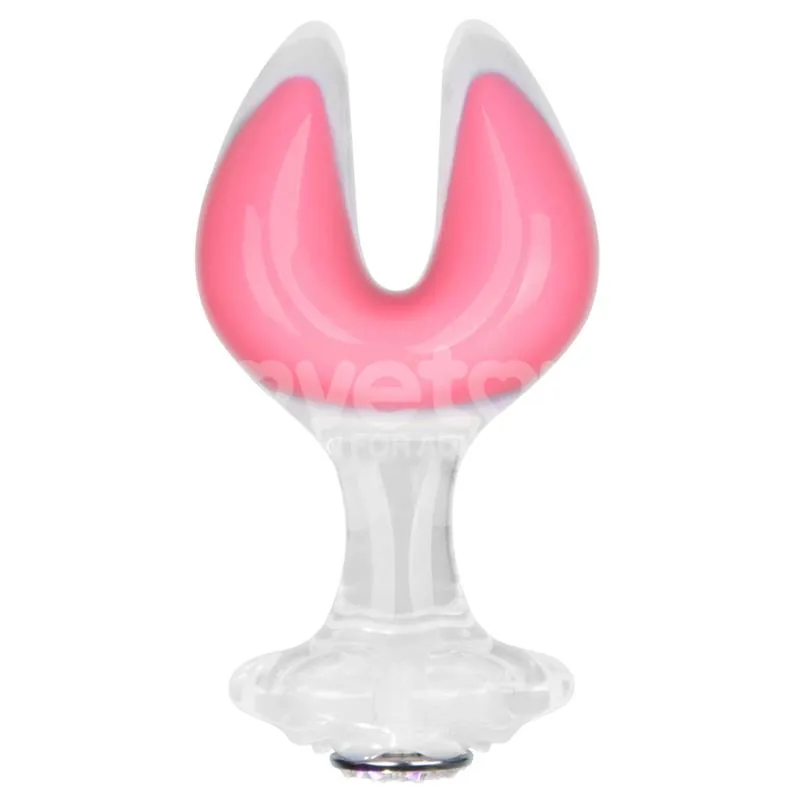 Plug Anal Gemoria Ponta Dupla em Silicone Brilha no Escuro Lovetoy