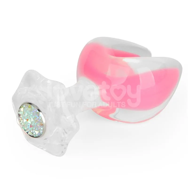 Plug Anal Gemoria Ponta Dupla em Silicone Brilha no Escuro Lovetoy — vista 5 de 12