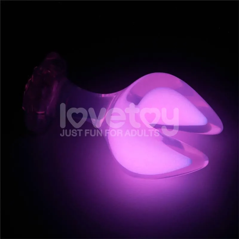 Plug Anal Gemoria Ponta Dupla em Silicone Brilha no Escuro Lovetoy — vista 7 de 12