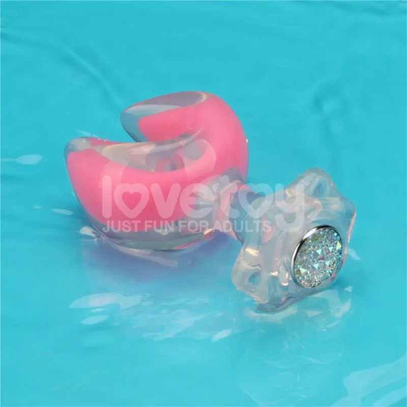 Plug Anal Gemoria Ponta Dupla em Silicone Brilha no Escuro Lovetoy — vista 8 de 12