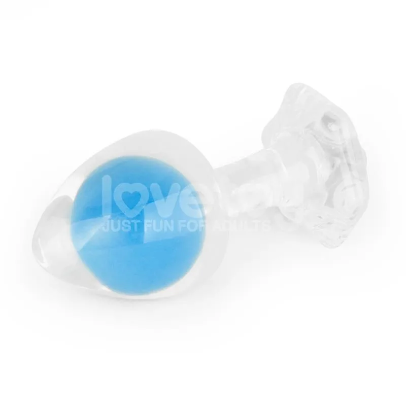 Plug Anal Gemoria em Silicone com Esfera de Aço Brilhante no Escuro Lovetoy — vista 6 de 12