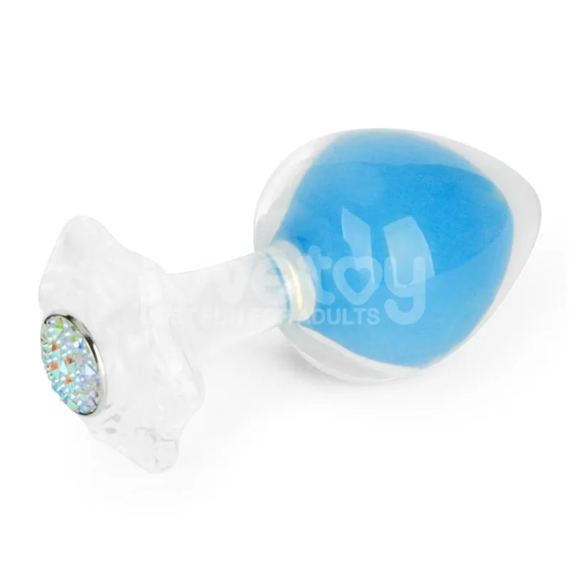 Plug Anal Gemoria em Silicone com Esfera de Aço Brilhante no Escuro Lovetoy — vista 7 de 12