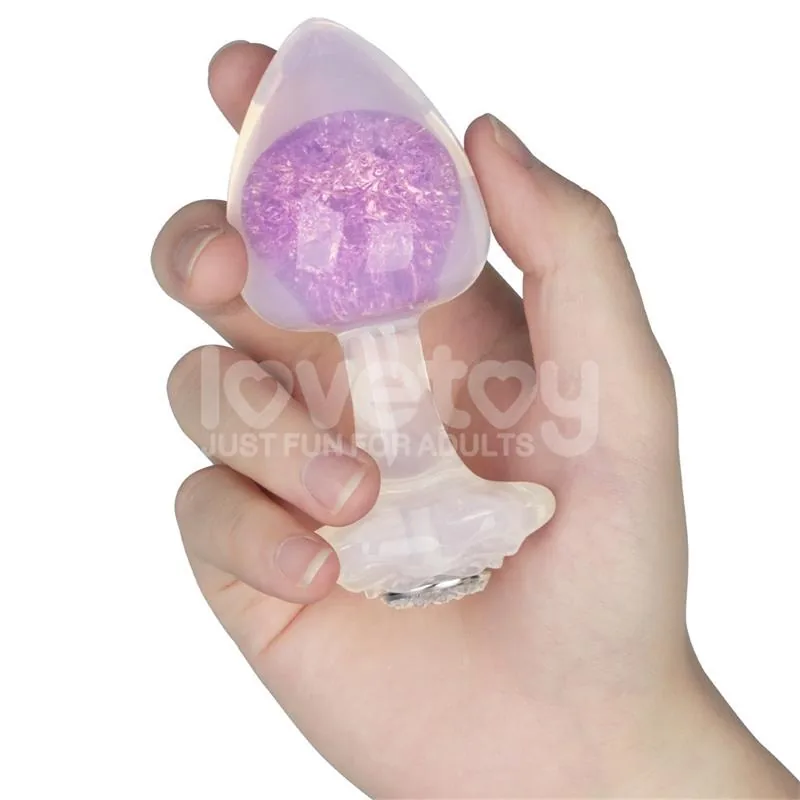 Plug Anal Gemoria em Silicone com Esfera de Cristal Lovetoy — vista 5 de 9