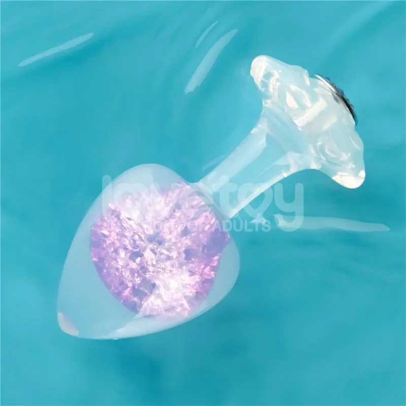Plug Anal Gemoria em Silicone com Esfera de Cristal Lovetoy — vista 7 de 9