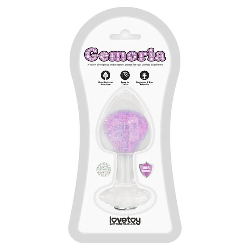 Plug Anal Gemoria em Silicone com Esfera de Cristal Lovetoy — vista 9 de 9