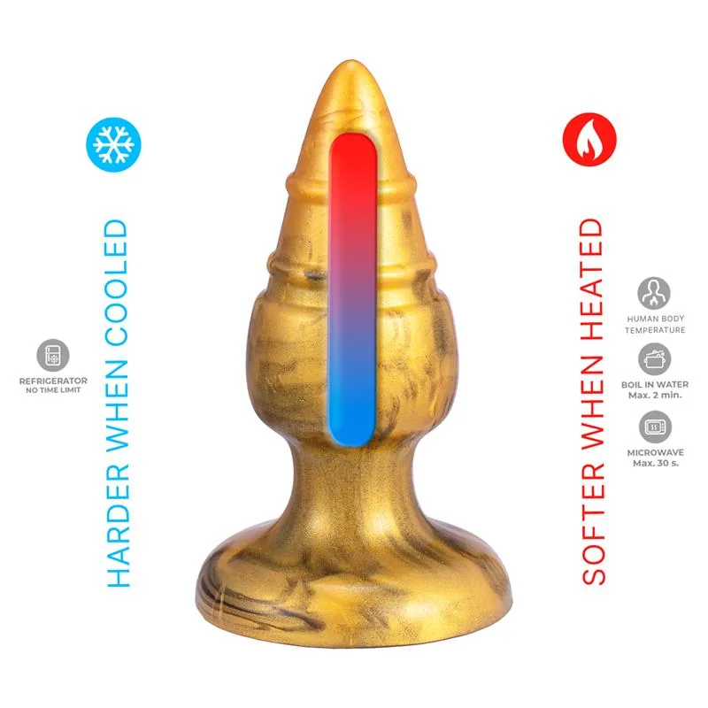 Plug Anal Goldy Fantasy em Silicone Líquido Silexd — vista 3 de 5