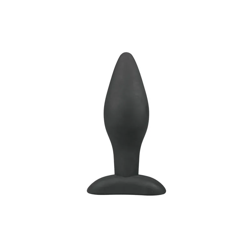 Plug Anal Grande de Silicone Easytoys Preto