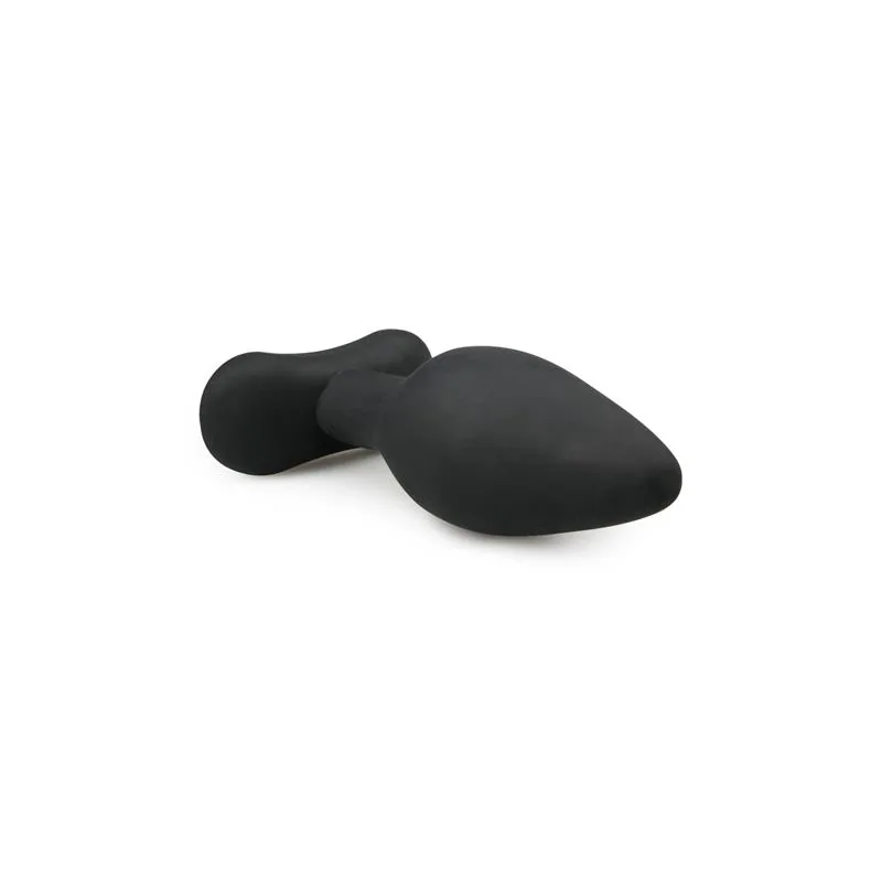 Plug Anal Grande de Silicone Easytoys Preto — vista 2 de 4