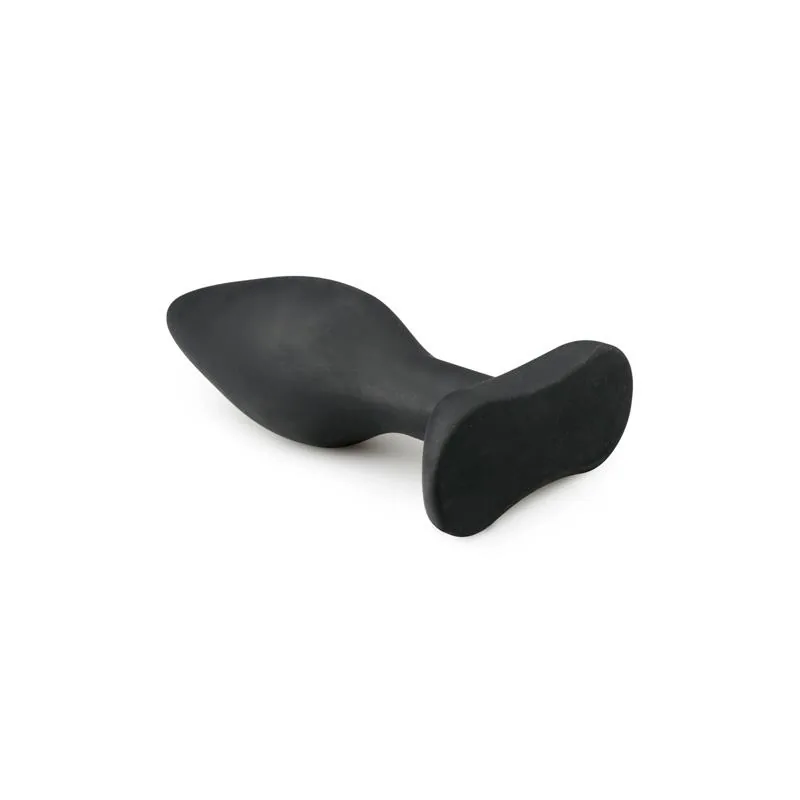 Plug Anal Grande de Silicone Easytoys Preto — vista 3 de 4