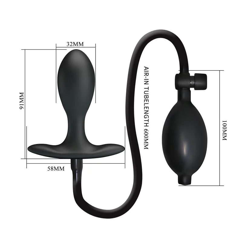 Plug Anal Insuflável com Bola Interna Mr Play — vista 9 de 10