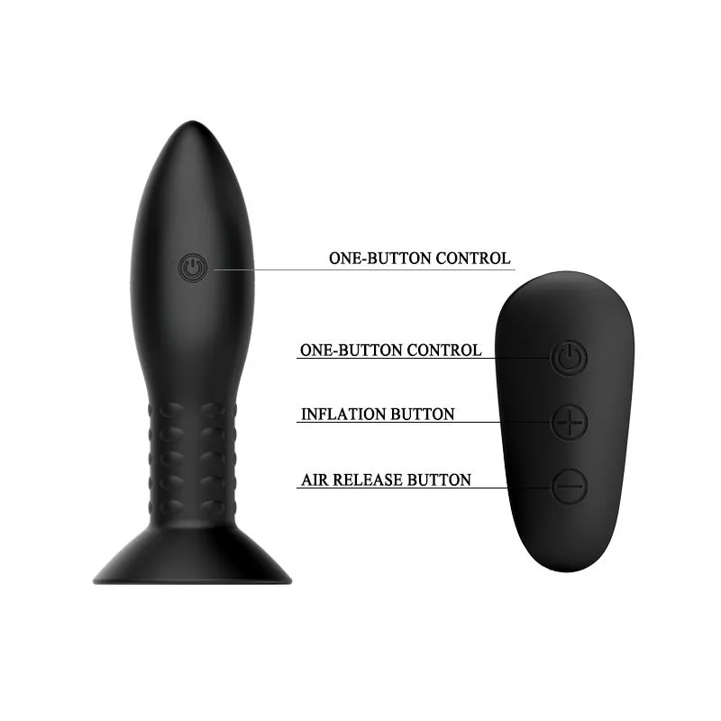 Plug Anal Insuflável com Vibração e Rotação Mr Play — vista 5 de 8