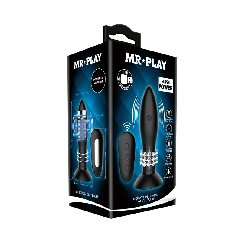 Plug Anal Insuflável com Vibração e Rotação Mr Play — vista 8 de 8