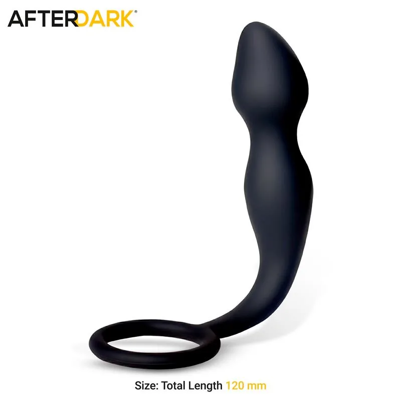 Plug Anal Johan com Anel de Silicone Afterdark — vista 2 de 5