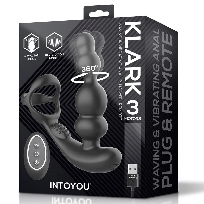 Plug Anal Klark Oscilante com Vibração e Comando à Distância Intoyou — vista 2 de 8